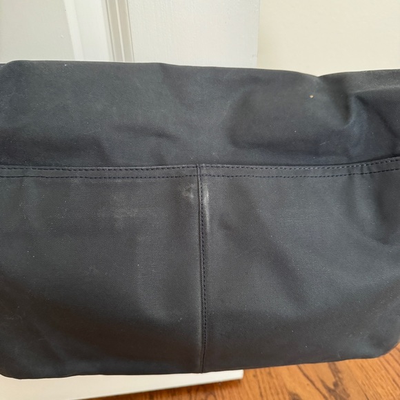 COACH Camden Men's Messenger Bag in navy canvas and brown leather - Picture 8 of 12